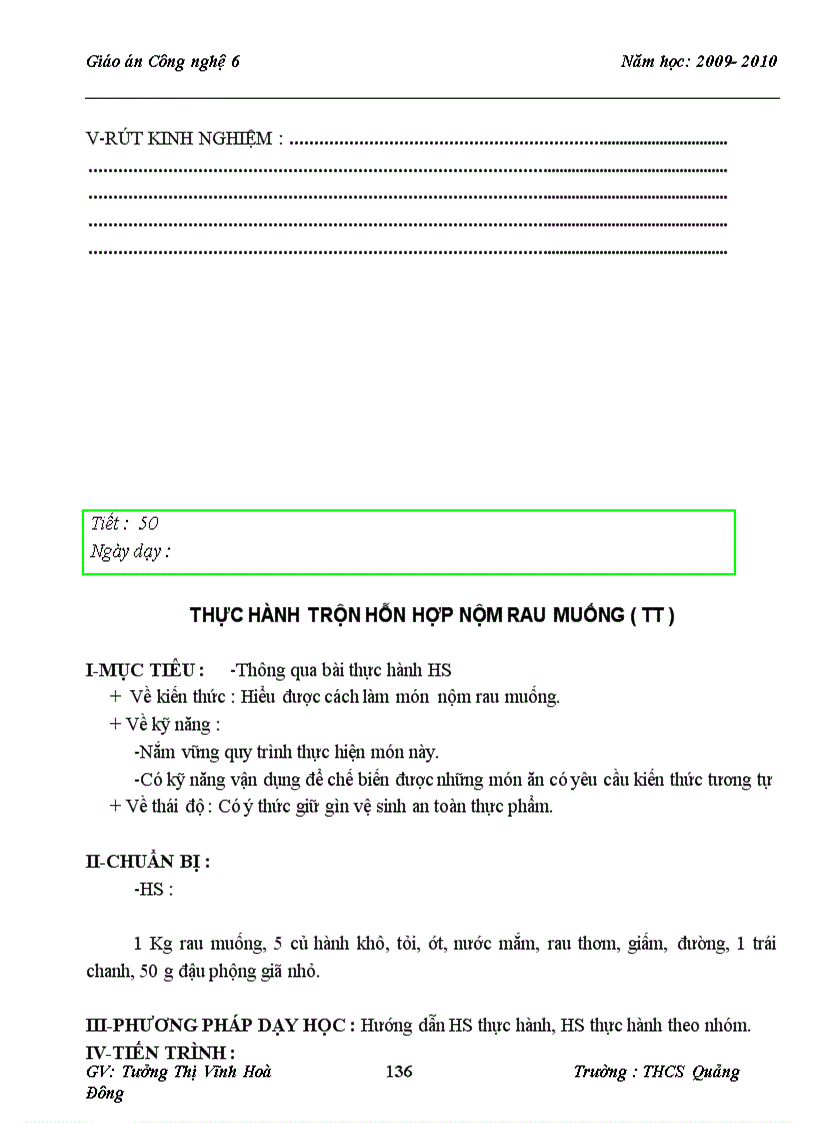 image for page Giao an Cong nghe 6 hay 1