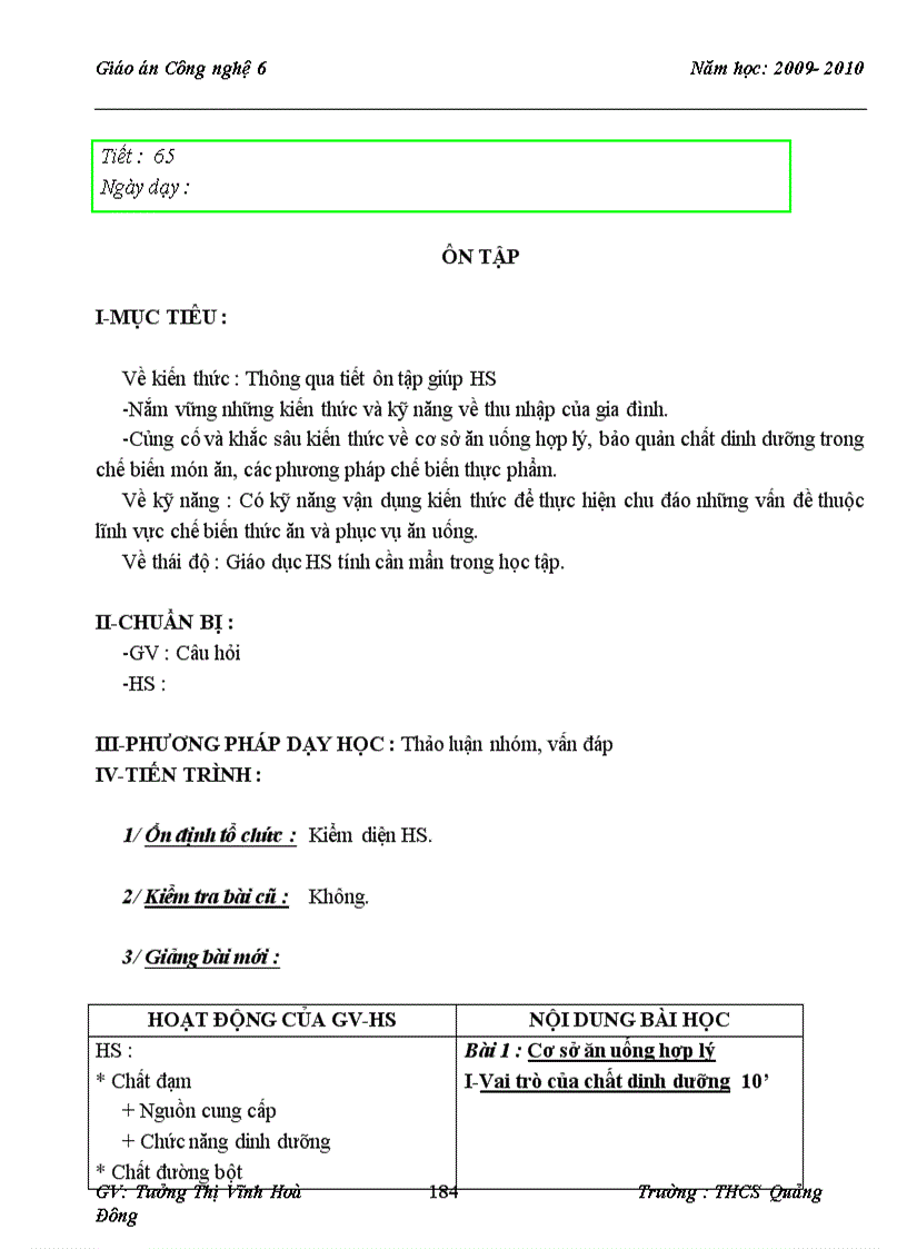 image for page Giao an Cong nghe 6 hay 1