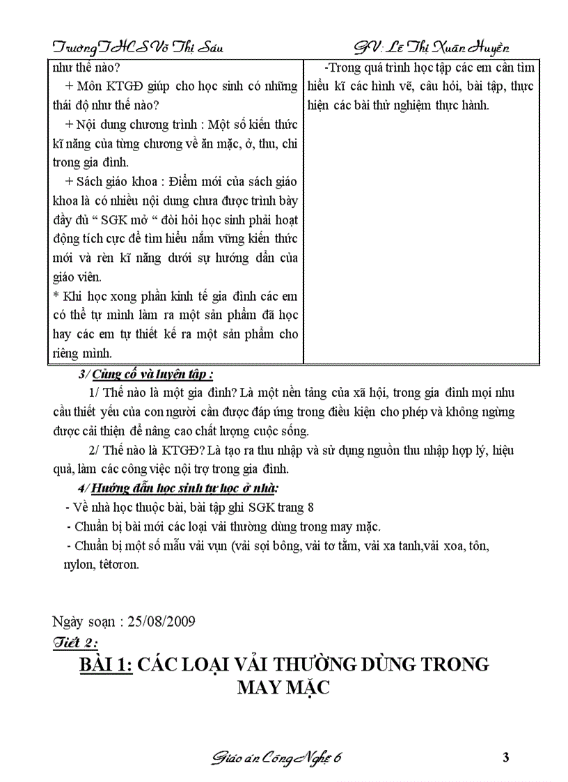 image for page Giáo án công nghệ 6 học kỳ 1