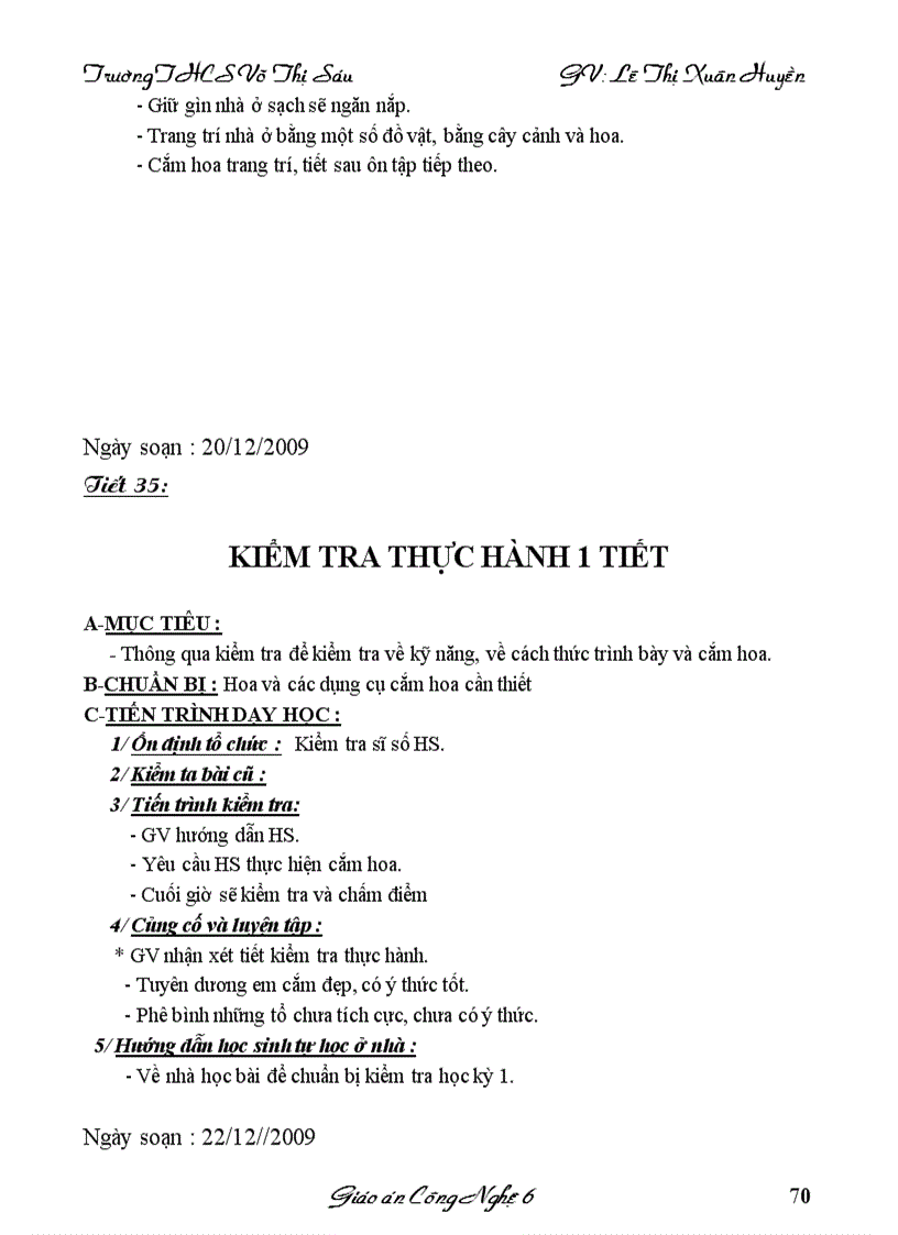 image for page Giáo án công nghệ 6 học kỳ 1