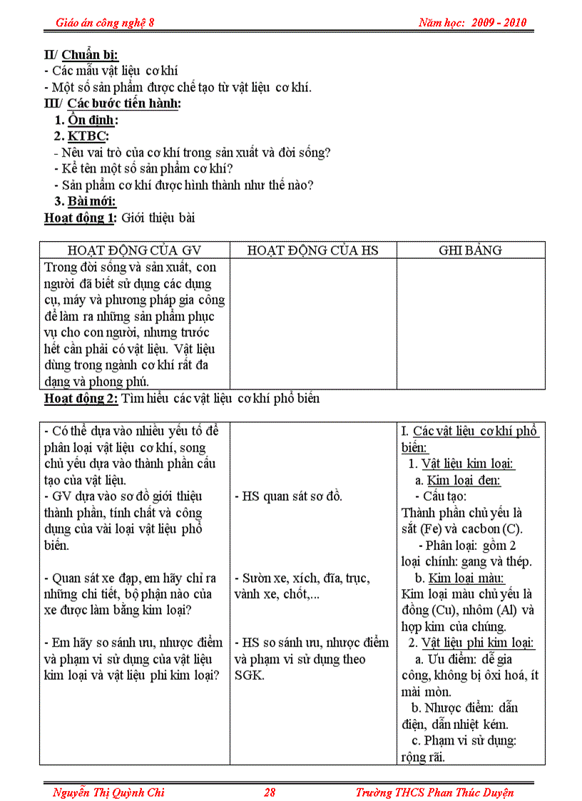 image for page Giáo án Công nghệ 8 tiết 12 20 hay