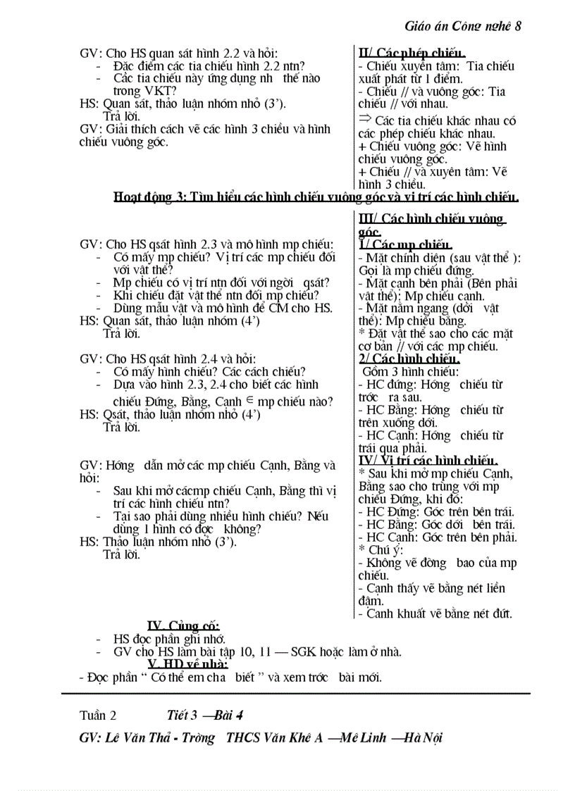 image for page Giao an cong nghe 8