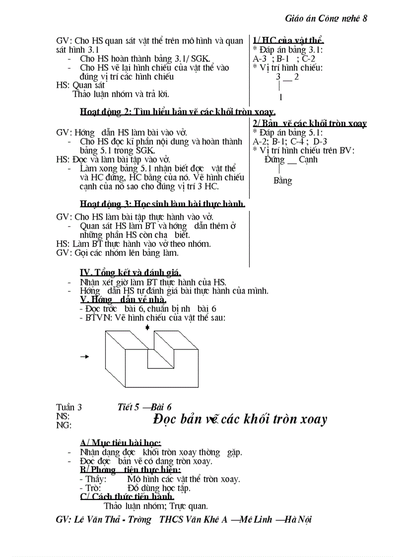 image for page Giao an cong nghe 8