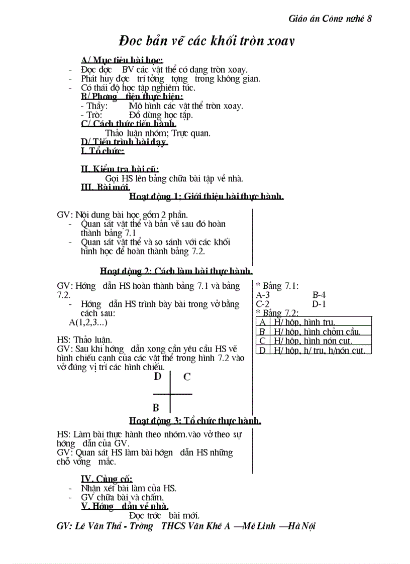 image for page Giao an cong nghe 8