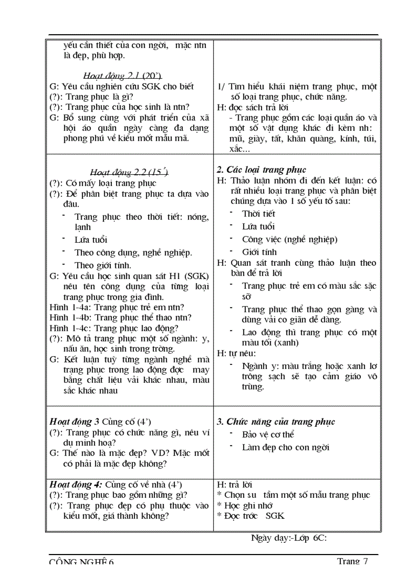 image for page Giao an cong nghe 08 09