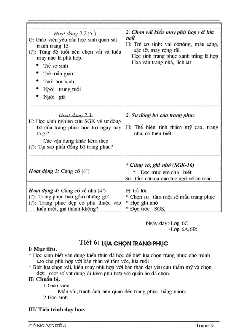 image for page Giao an cong nghe 08 09