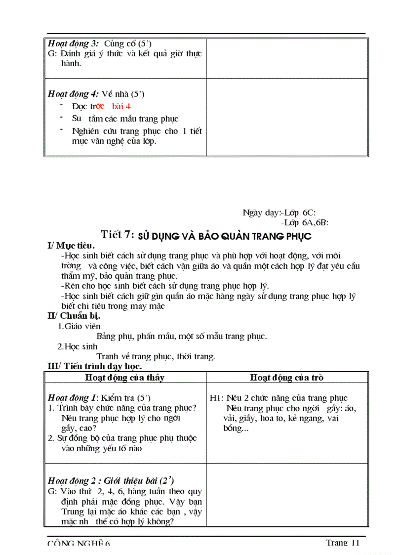 image for page Giao an cong nghe 08 09