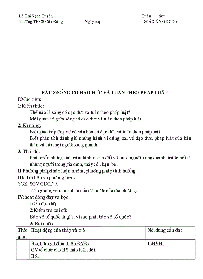 image for page Giáo an gdcd6