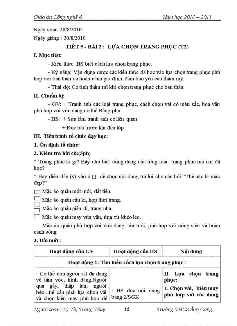 image for page Giáo án Công nghệ 6 chuẩn KTKN 1