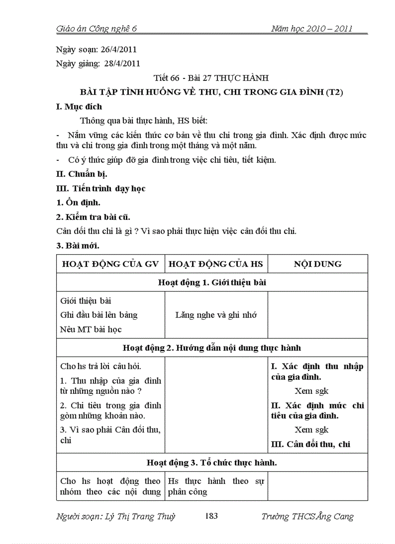 image for page Giáo án Công nghệ 6 chuẩn KTKN 1