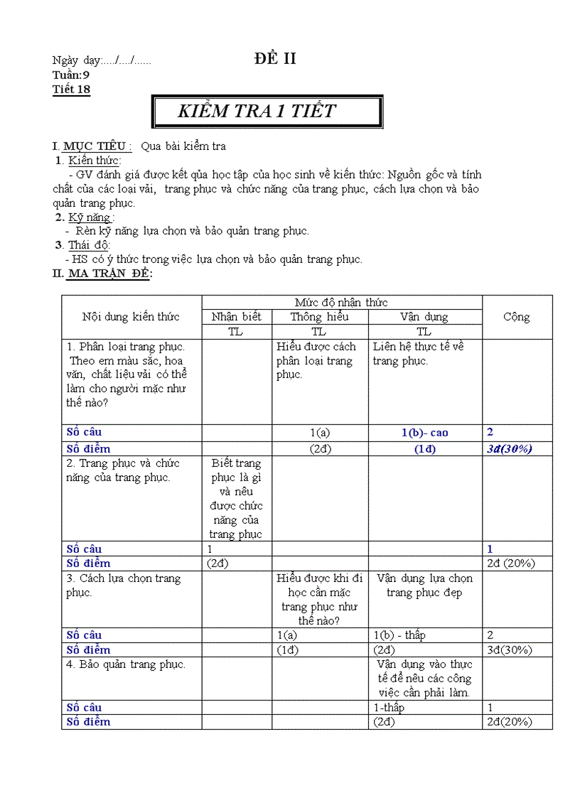 image for page Kiểm tra 1 tiết công nghệ 6