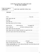 Mẫu đơn xin luân chuyển ngoài huyện