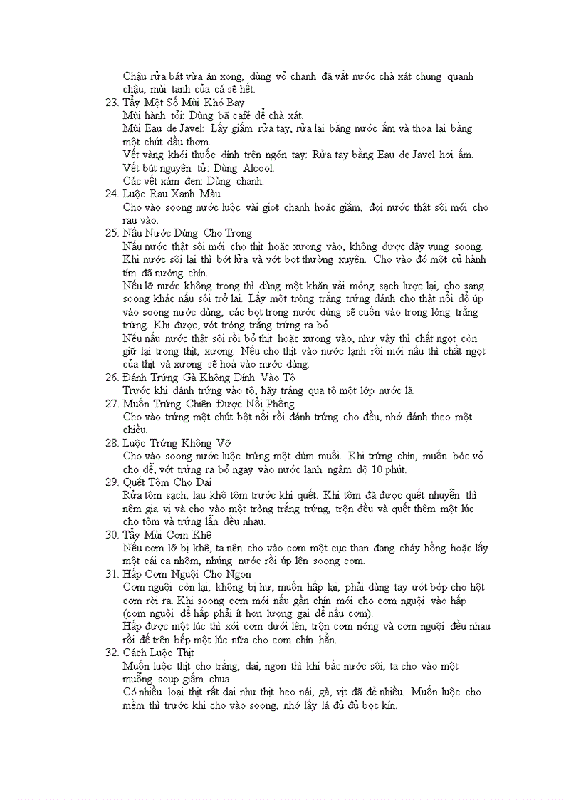 image for page Mẹo vặt nấu ăn