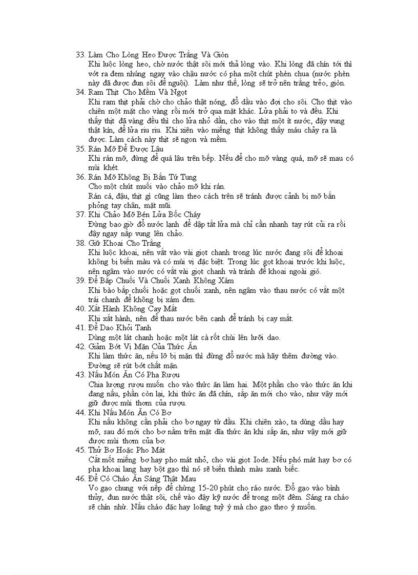 image for page Mẹo vặt nấu ăn