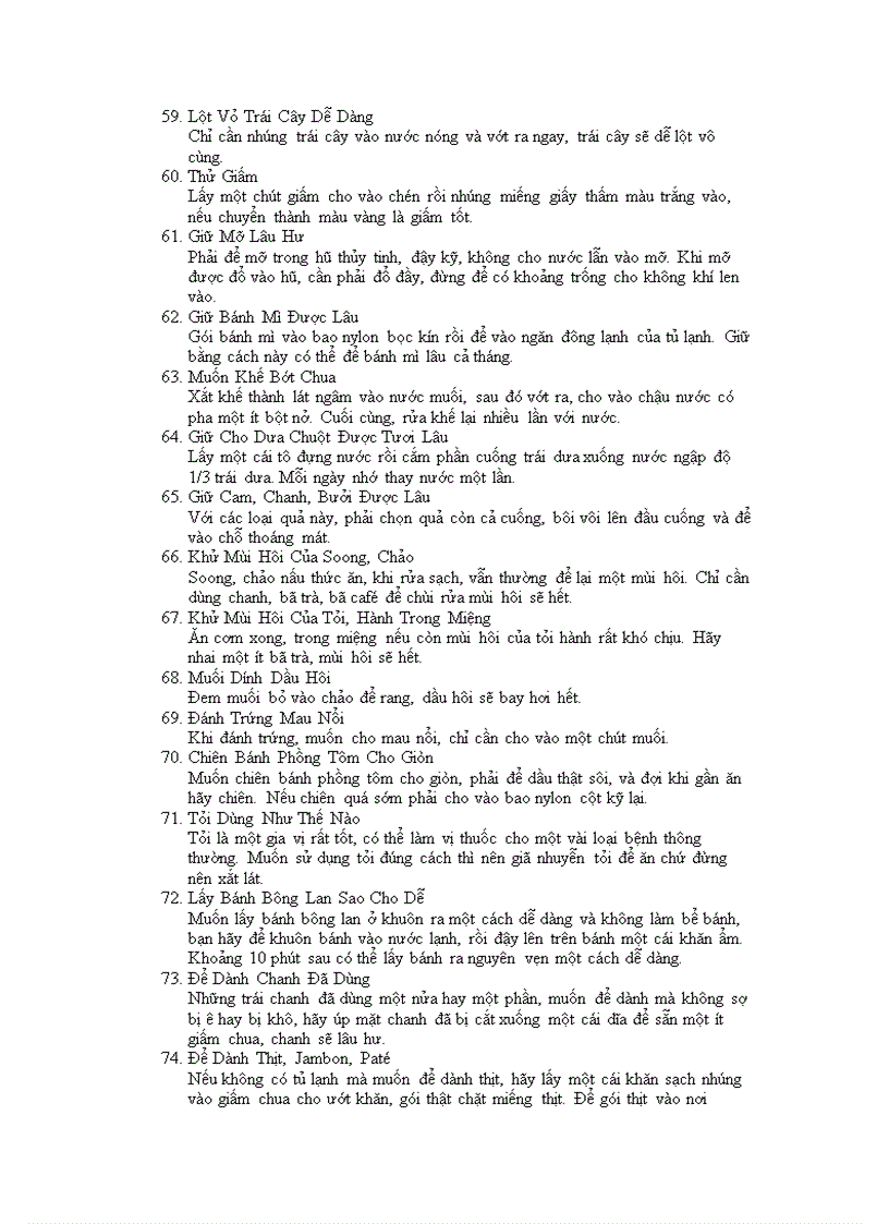 image for page Mẹo vặt nấu ăn