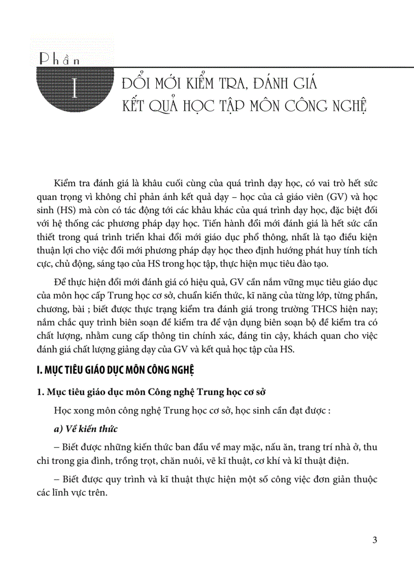 image for page Tài liệu Đổi mới KT ĐG môn Công Nghệ THCS