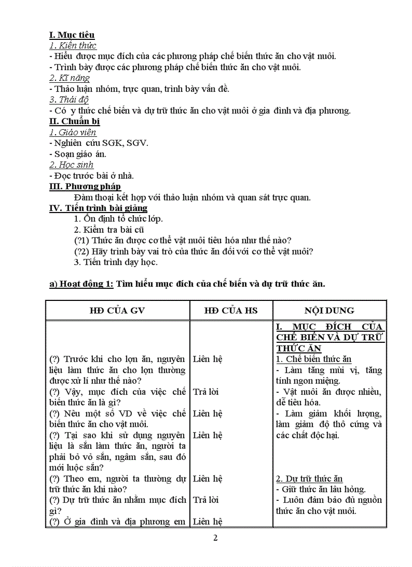 image for page Bài 39 Chế biến và trữ thức ăn cho vật nuôi