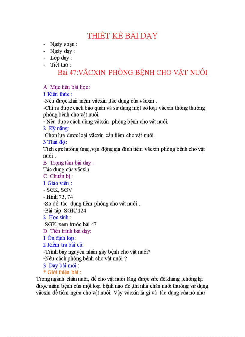 image for page Bài 47 vacxin phòng bệnh cho vật nuôi