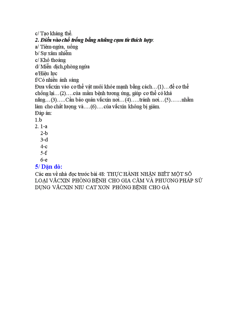 image for page Bài 47 vacxin phòng bệnh cho vật nuôi