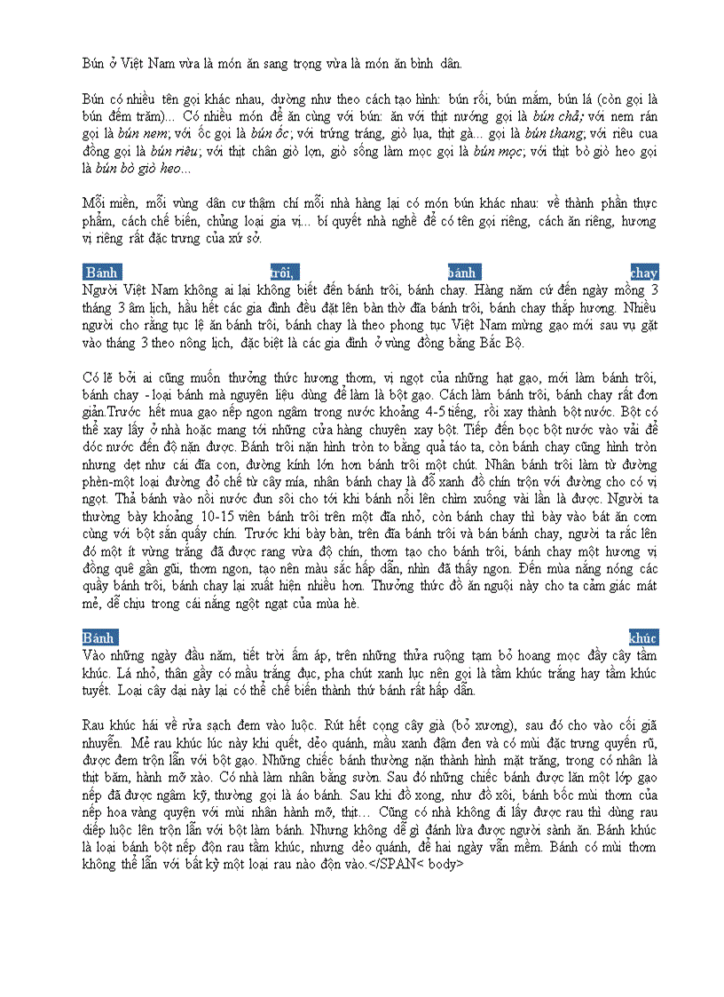 image for page Các món ăn ba miền