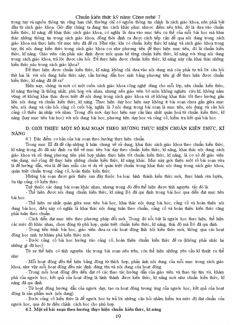 image for page Chuẩn kt kn công nghệ 7