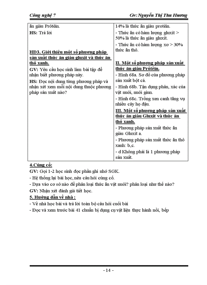 image for page Công nghệ 7 HKII