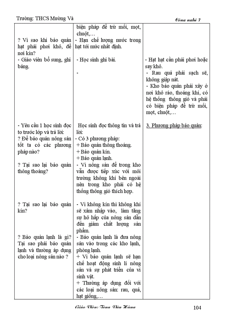 image for page Công nghệ 7 Kì I Chuẩn kiến thức kĩ năng