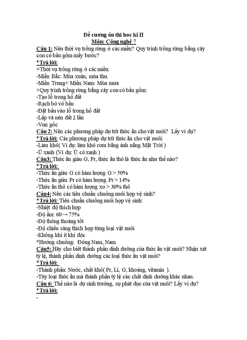 image for page Đề cương ôn thi dọc kì 1II CN7