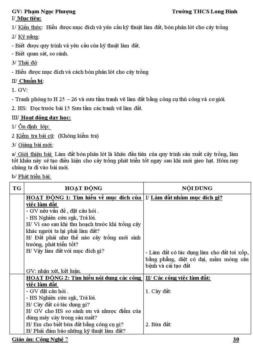 image for page Giáo án CN 7 cả năm đầy đủ