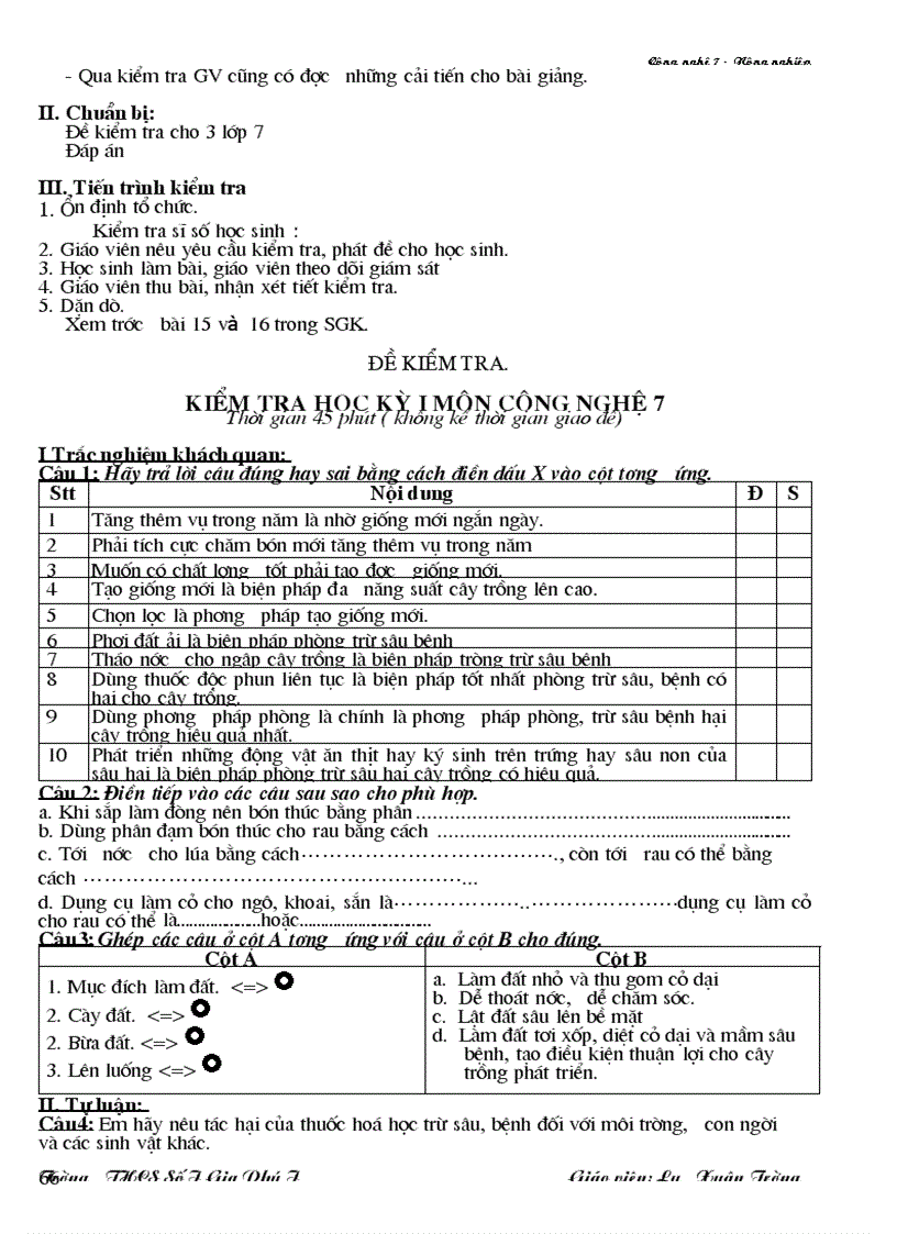 image for page Giáo án CN 7 chuẩn KTKN 2011 2012