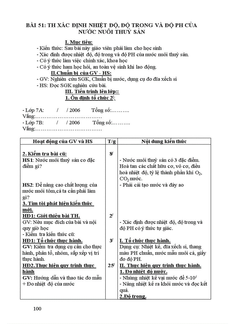image for page Giáo án cn 7 năm 2011 2012