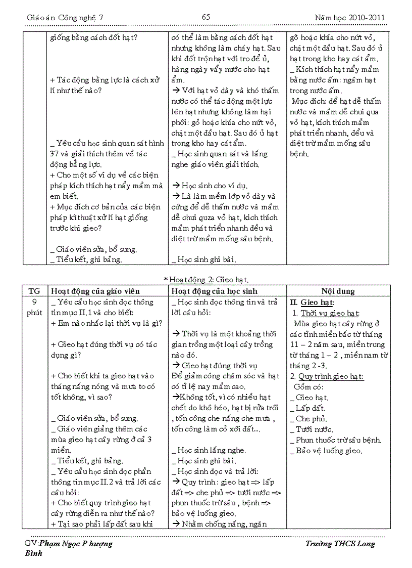 image for page Giáo án CN7 3 CỘT