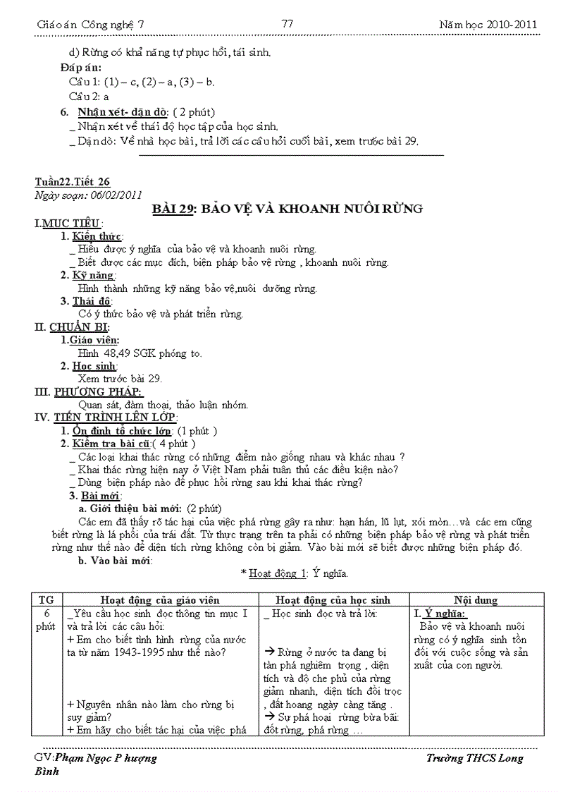 image for page Giáo án CN7 3 CỘT