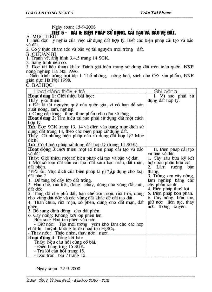 image for page Giao an cong nghe 7 2010 2011