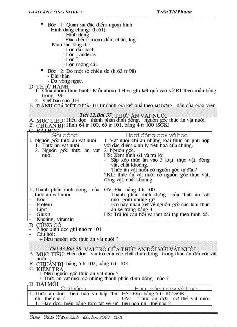 image for page Giao an cong nghe 7 2010 2011