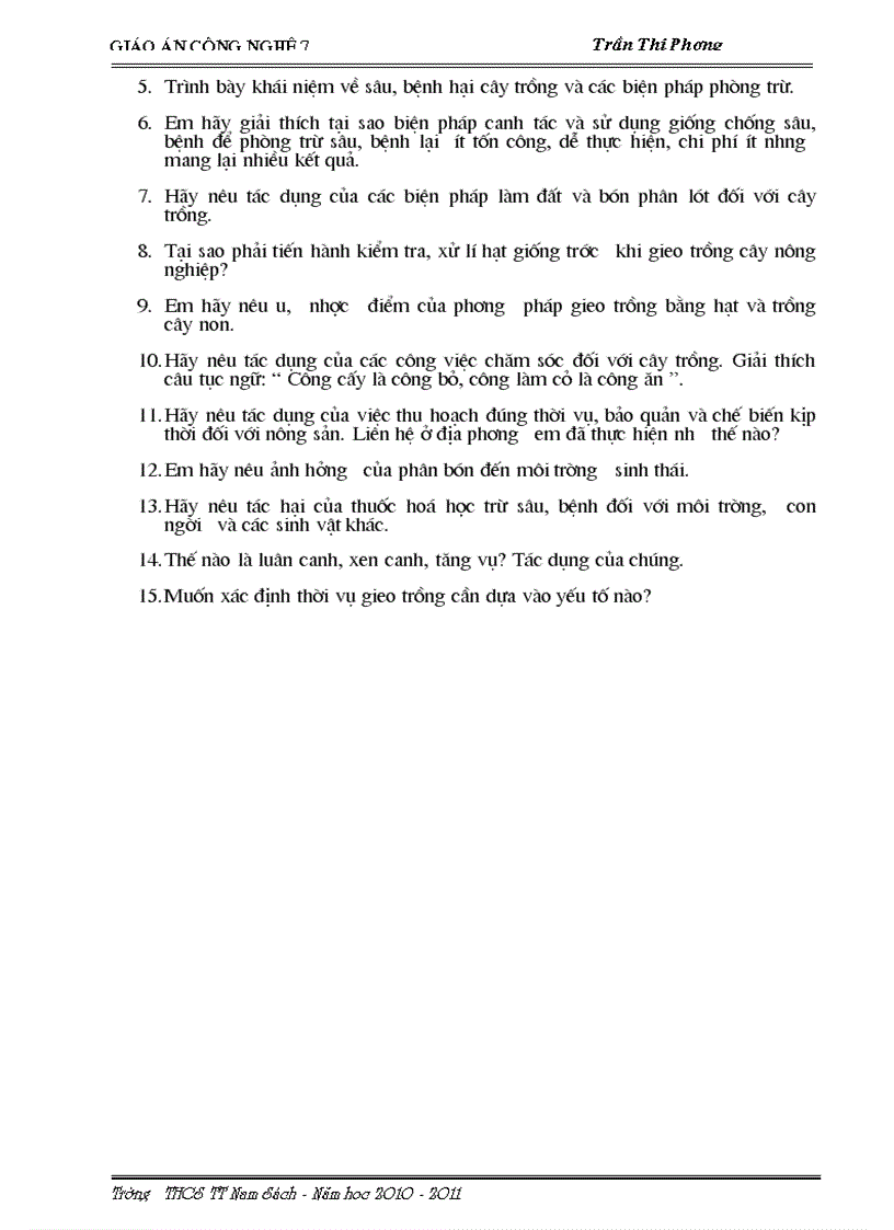 image for page Giao an cong nghe 7 2010 2011