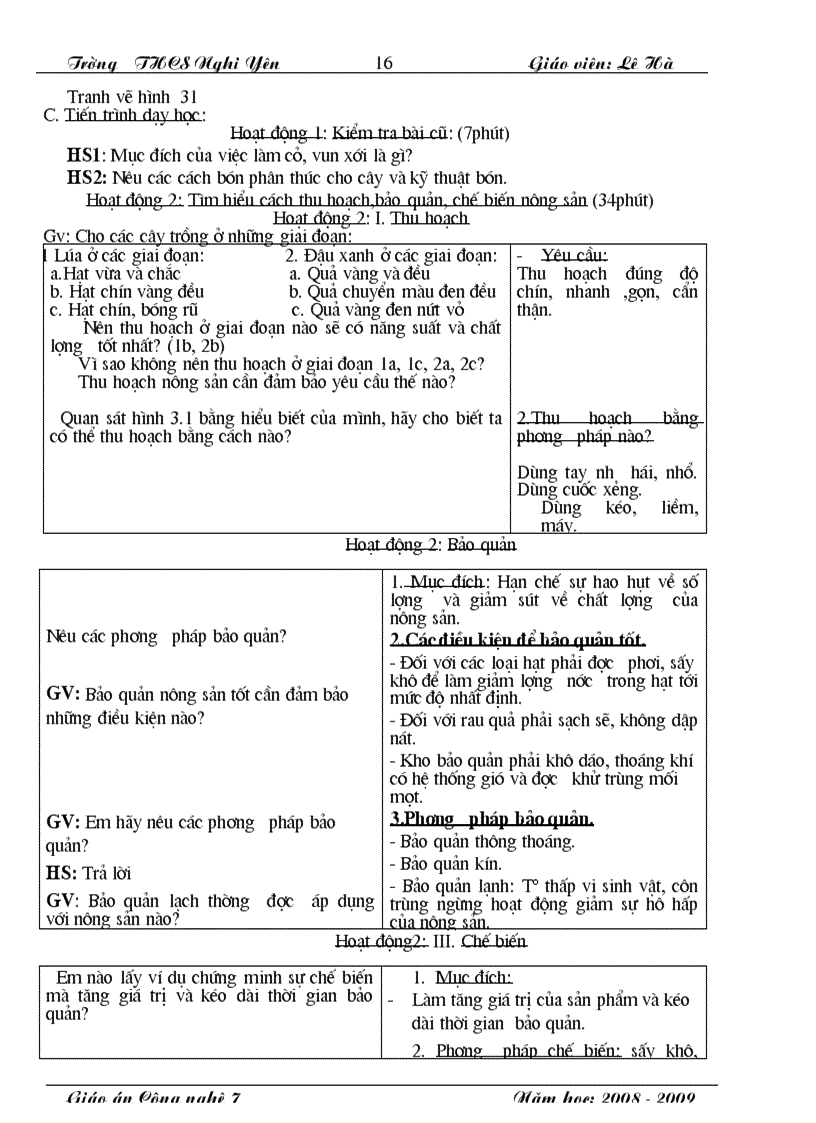 image for page Giao an cong nghe 7 chuan nghe an