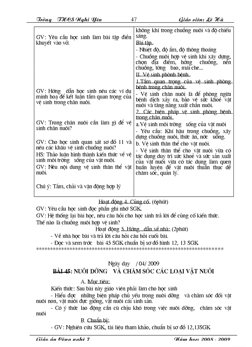 image for page Giao an cong nghe 7 chuan nghe an