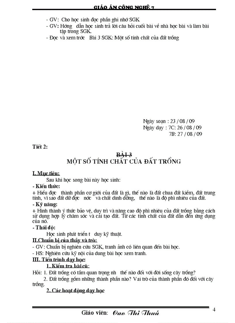 image for page Giáo án công nghệ 7 CN