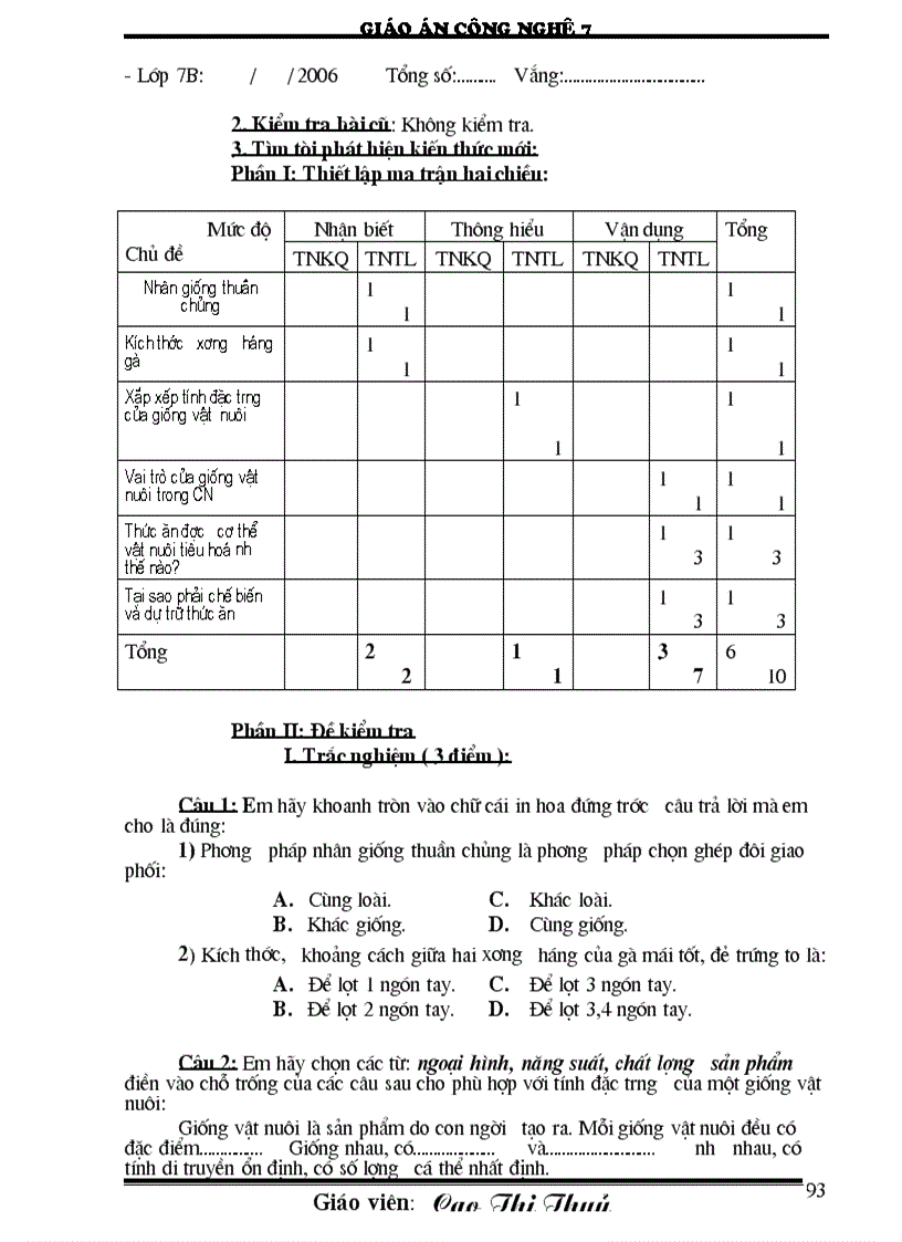 image for page Giáo án công nghệ 7 CN
