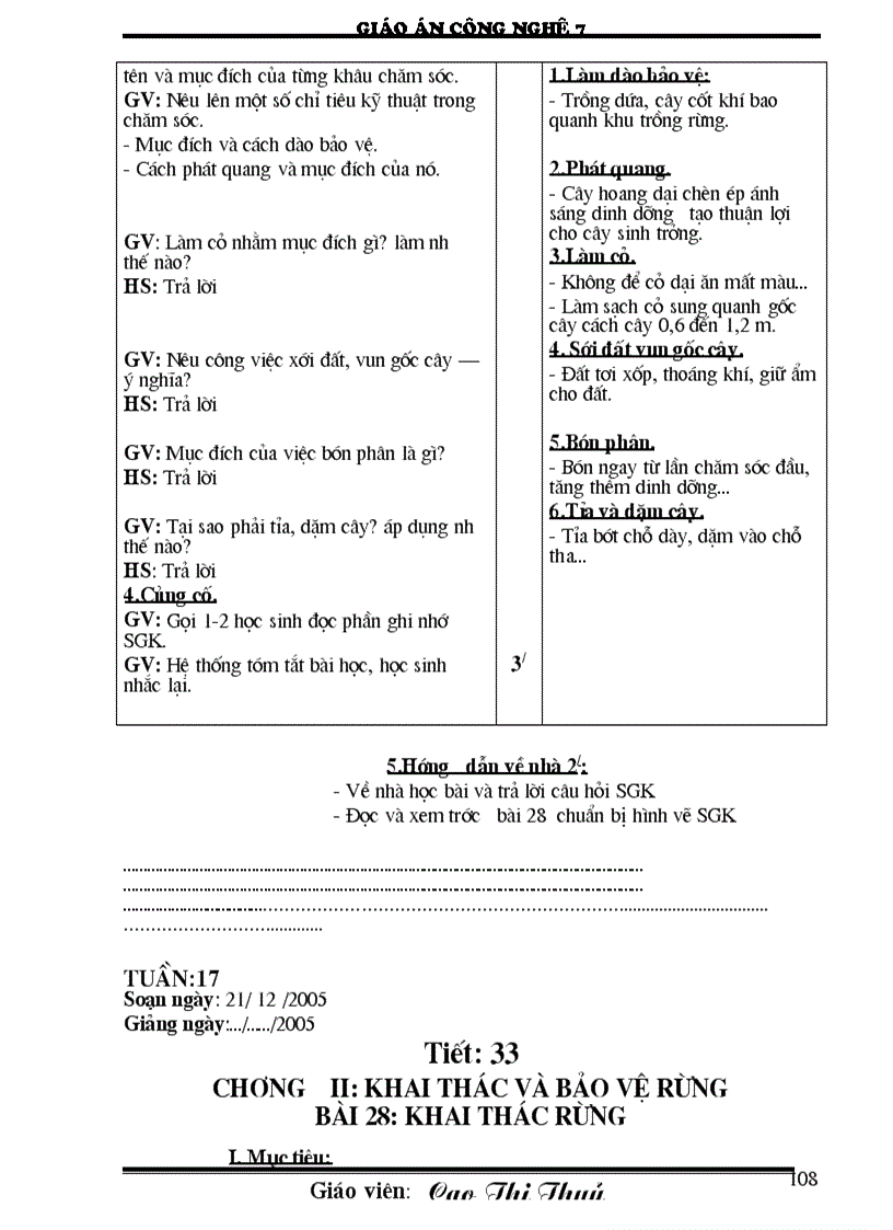 image for page Giáo án công nghệ 7 CN