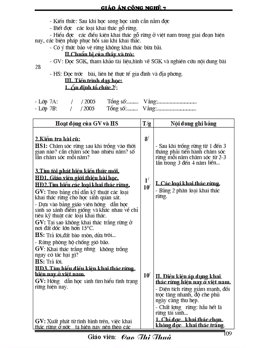 image for page Giáo án công nghệ 7 CN