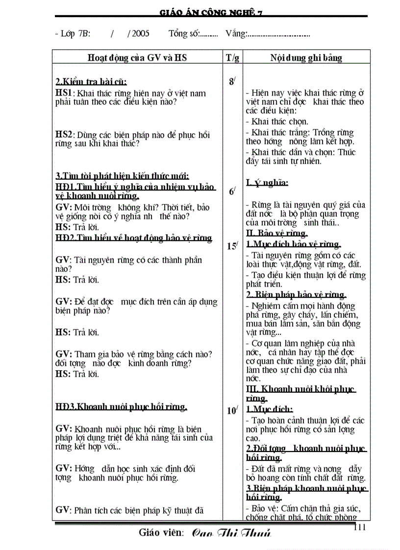 image for page Giáo án công nghệ 7 CN