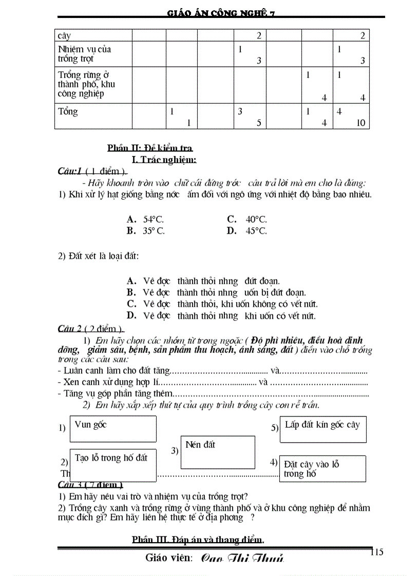 image for page Giáo án công nghệ 7 CN