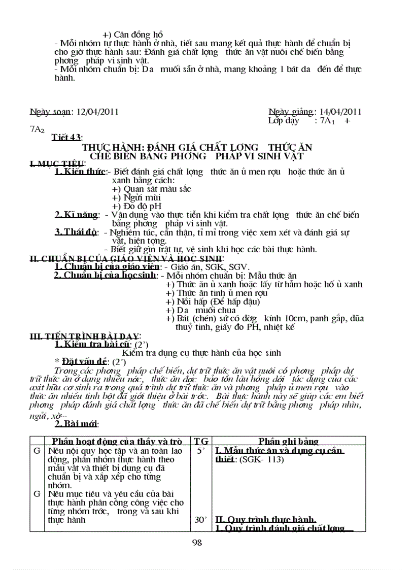 image for page Giáo án công nghệ 7 cực chuẩn Có ma trận đề kiểm tra