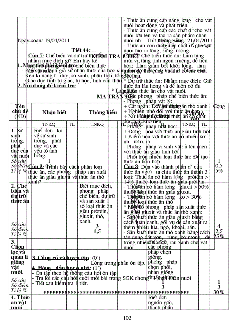image for page Giáo án công nghệ 7 cực chuẩn Có ma trận đề kiểm tra