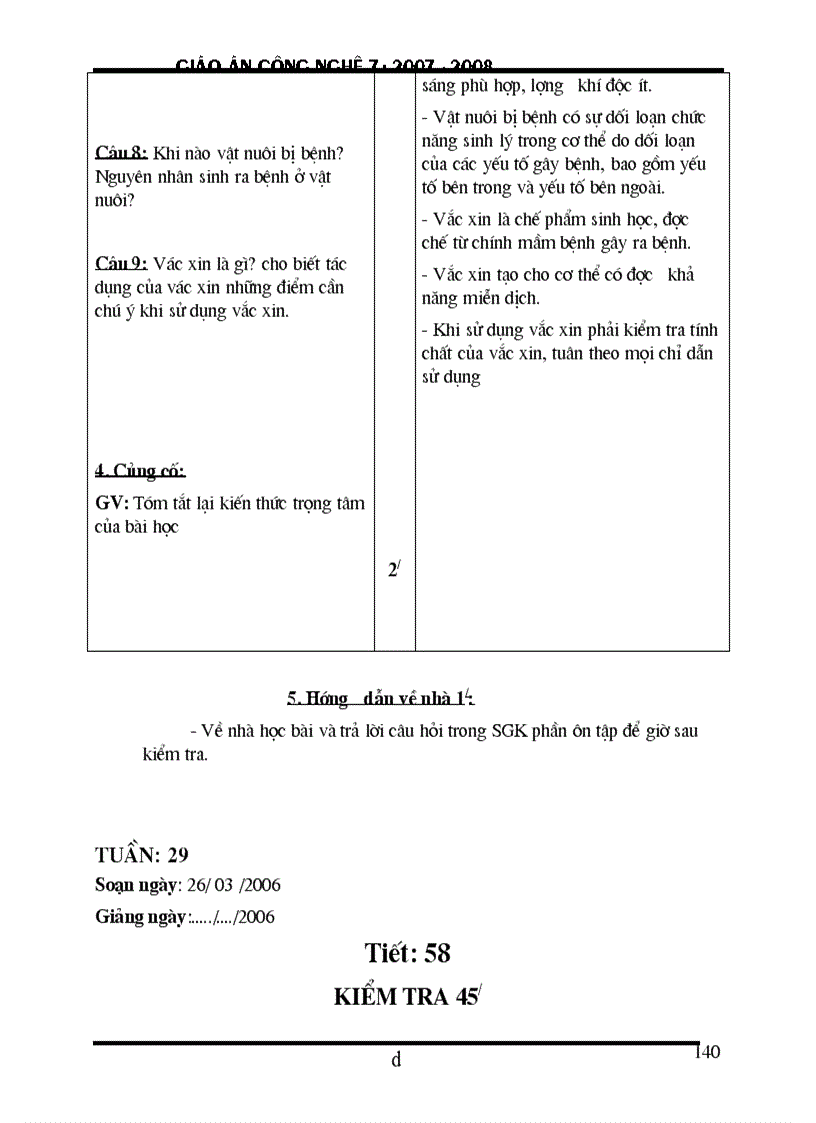 image for page Giáo án công nghệ 7 cực hay mới