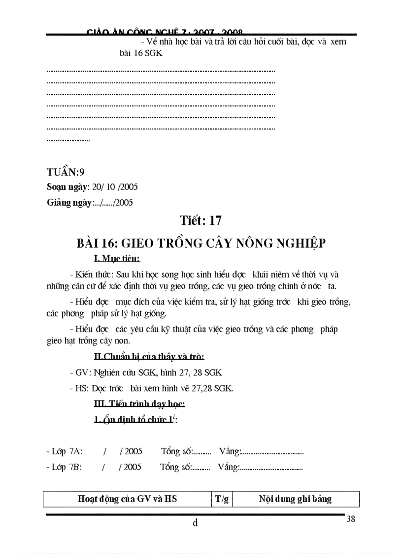 image for page Giao an cong nghe 7 cuc hay moi 08 09