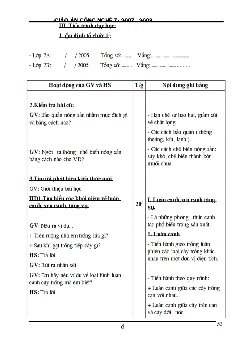 image for page Giao an cong nghe 7 cuc hay moi 08 09