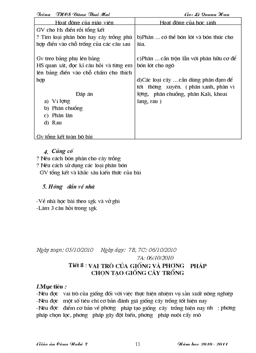 image for page Giao an Cong nghe 7 da chinh sua